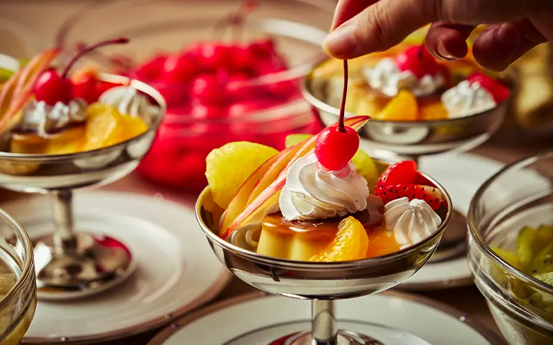 プリンアラモードコーナー