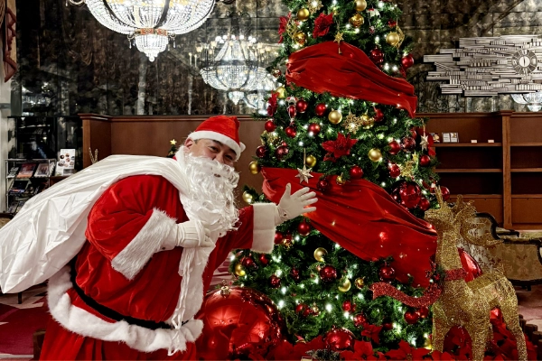 お部屋にサンタがやってくる