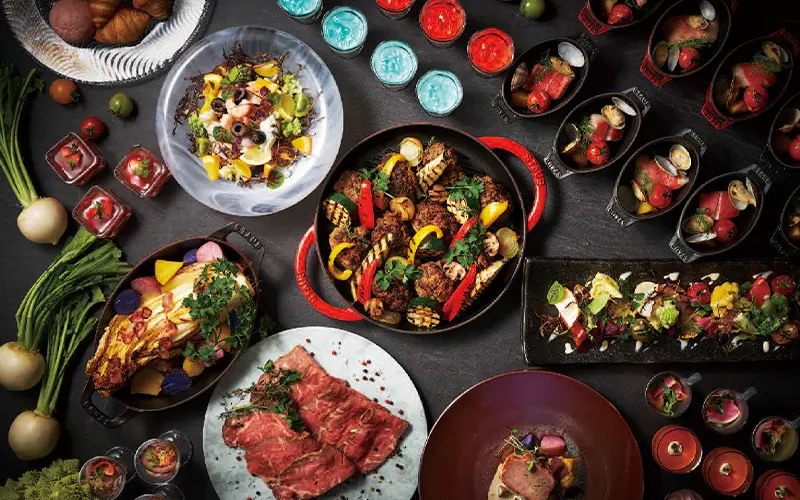 バリエーション豊富なビュッフェ