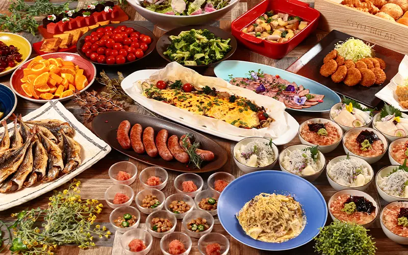 新鮮な海の幸を中心とした多彩なメニュー