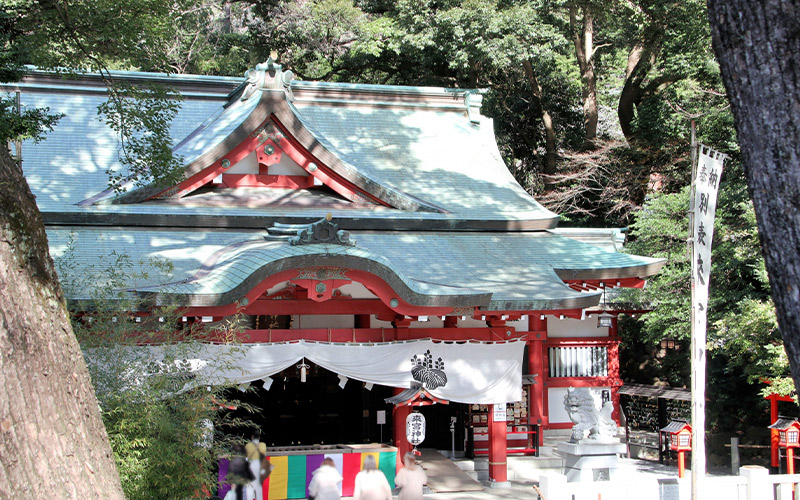 来宮神社でパワースポットに触れる