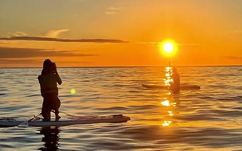 SUPで海の上を散歩